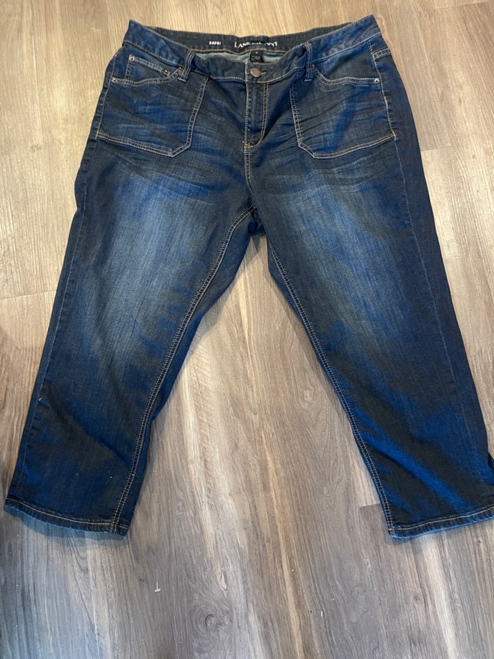 Lane Bryant Indigo Blue Straight Leg Capri Jeans